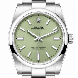 Unworn Rolex Oyster Perpetual Pistachio 34MM 124200 Watch